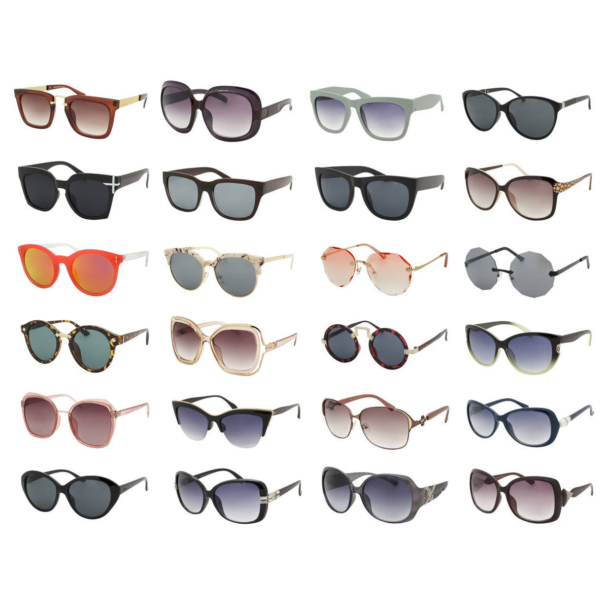 Womens Fashion Sunglasses 36 PCS per Box Perfect Bulk Assort