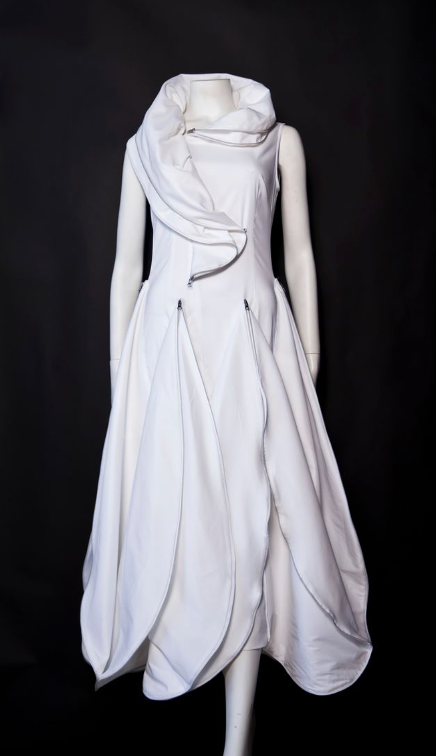 Stretch Duppioni Tulip Dress - 26954