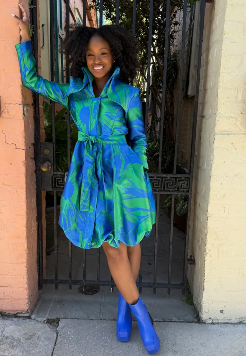 Jacquard Dress Coat - F22028