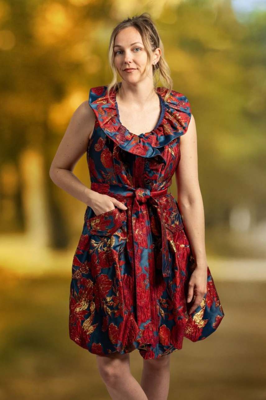 Brocade Bubble Dress - F25009