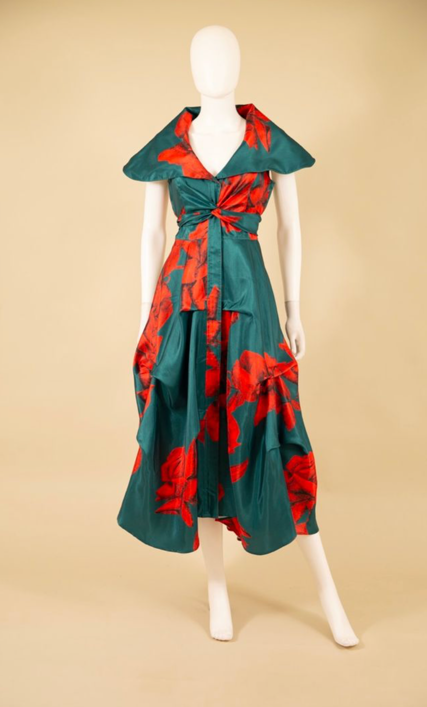 Wide Cap Sleeve Dress - F25041