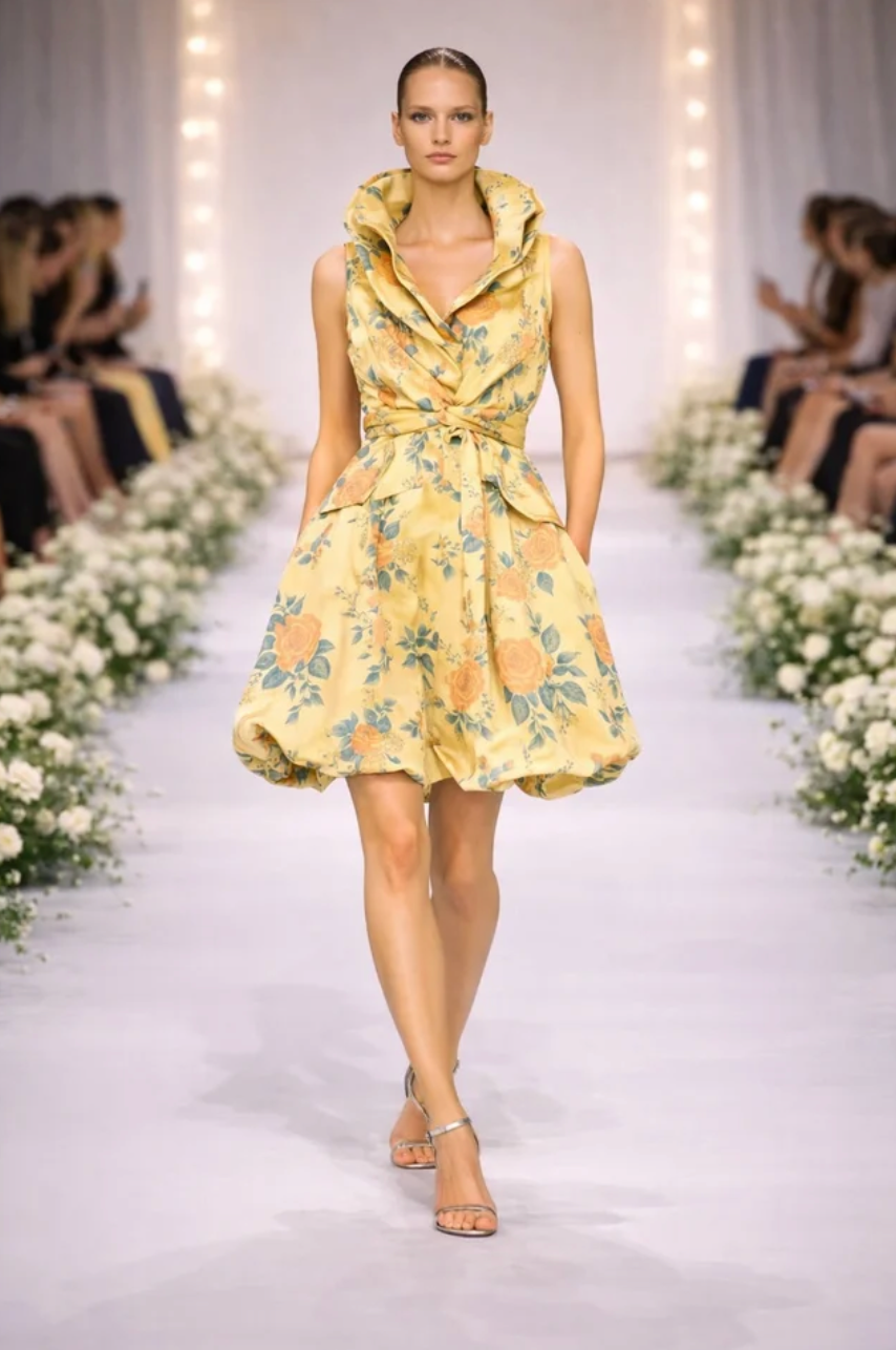 NEW! Print Bubble Dress S16150B