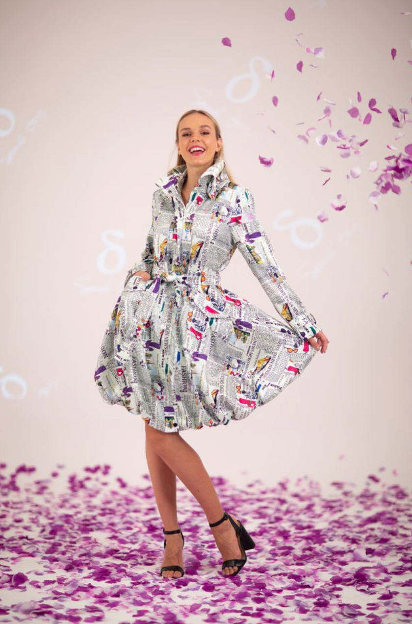Dupioni Bubble Dress Trench Coat - 11665 - SS25